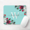 Suche nach türkis mit blumen mousepads Für sie