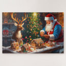 Suche nach weihnachtsmann puzzle Rentiere