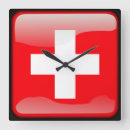 Suche nach die schweiz flagge wanduhren Europa