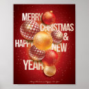 Suche nach weihnachtsbälle poster Rot