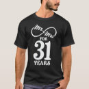 Suche nach 31 hochzeitstag tshirts Jubiläum