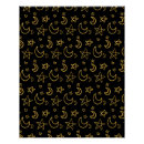 Suche nach goldener stern poster Schwarz