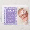 Suche nach extravagante taufe einladungen Lila