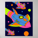 Suche nach retro rakete poster Science fiction