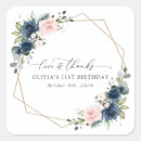 Suche nach rosa und blaue blumen aufkleber Aquarellfarben blume