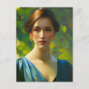 Suche nach brünette frau postkarten Ai generiert