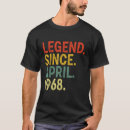 Suche nach legende seit 1968 tshirts Jahr
