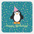Suche nach vögel mit hüten aufkleber Pinguin