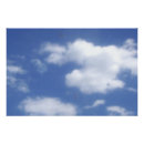 Suche nach himmel und wolken poster Blau