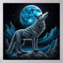 Suche nach fantasy wolf poster Blau