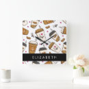 Suche nach kaffeeliebhaber wanduhren Für sie