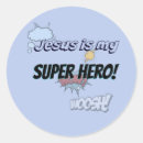 Suche nach superhelden aufkleber Jesus ist mein superheld