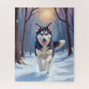Suche nach sibirischer husky puzzle Winter