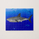 Suche nach weißer hai puzzle Unterwasser