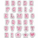 Suche nach rosa alphabet aufkleber Monogramm