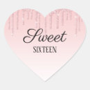 Suche nach rosa 16 geburtstag party aufkleber Herz