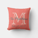 Suche nach korallenrot kissen Monogramm