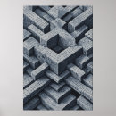 Suche nach labyrinth poster Geometrisches muster