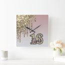Suche nach rosa und gold wanduhren Prinzessin