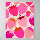 Suche nach erdbeeren poster Modern