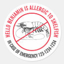 Suche nach schalentiere aufkleber Allergisch