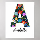 Suche nach monogramm a poster Blume