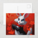 Suche nach weißer hase postkarten Schwarz