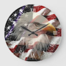 Suche nach american flag wanduhren Bald eagle