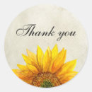 Suche nach sonnenblume für sie hochzeit aufkleber Danke
