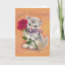 Suche nach vintage kitten karten Katze