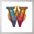 Suche nach buchstabe w poster Monogramm