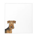 Suche nach airedale notizblock Hund