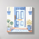 Suche nach haustür poster Blau