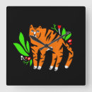 Suche nach tiger wanduhren Flowers