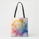 Suche nach blume des lebens tote bags Heilig