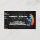 Suche nach künstlich visitenkarten Programmierer