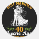 Suche nach 40 hochzeitstag aufkleber Verheiratet