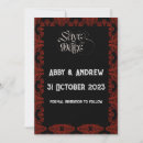 Suche nach gothic save the date Braut