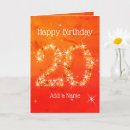 Suche nach 20 geburtstag karten Gold