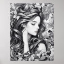 Suche nach schlafende frau poster Illustration
