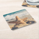 Suche nach seestern untersetzer Sandstrand