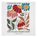 Suche nach wildblumen poster Religiös