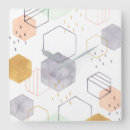 Suche nach hexagon wanduhren Abstrakt