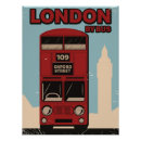Suche nach vintage bus poster London