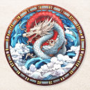 Suche nach chinesischer drache untersetzer Rot