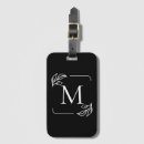 Suche nach blut meines bluts gepäckanhänger Monogramm