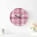 Suche nach rosa gingham wanduhren Muster