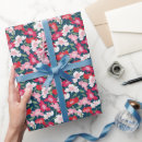 Suche nach blaues blumenmuster geschenkpapier Botanisch
