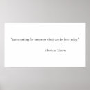 Suche nach abraham lincoln zitat poster Erfolg