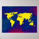 Suche nach kontinenten poster Atlas